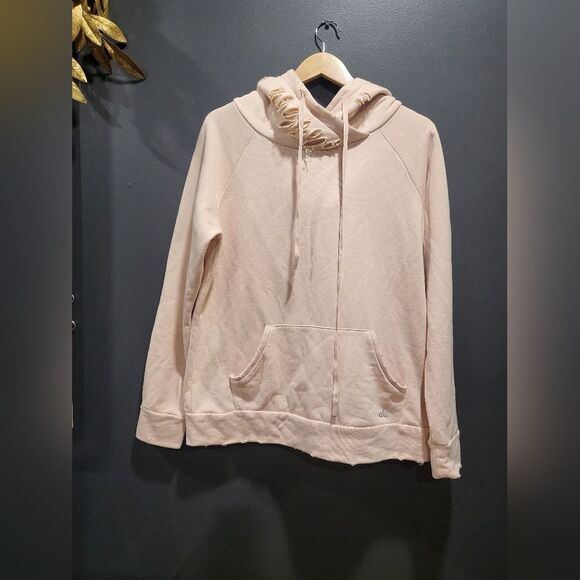 Alo Yoga Distressed Peach Hoodie Unisex Sweatshirt - Picture 1 of 9